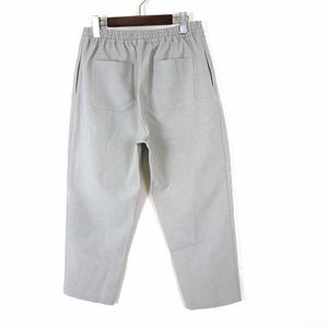 アイテムズ アーバンリサーチ ITEMS URBANRESEARCH パンツ ドライタッチ タック ワイド テーパード イージーパンツ M 38 ライトグレー 美品 レディース