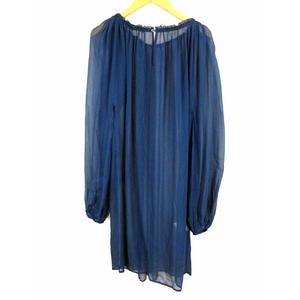 新品SEE BY CHLOÉ ネイビー シフォン ワンピース