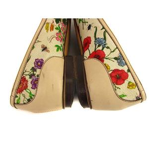 GUCCI 花柄プリント フラットシューズ　バンブー　35C 138714 GUCCI 花柄プリント フラットシューズ バンブー 35C 138714