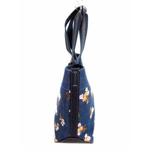 コーチ COACH デニム トートバッグ ショルダーバッグ 花柄 プリント