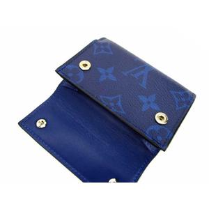 【美品/最落無】ヴィトン/モノグラムミニ/三つ折り/財布/黒より青/ブルー/小銭/M92239 ルイヴィトン LOUIS VUITTON 20年製 ディスカバリー コンパクト