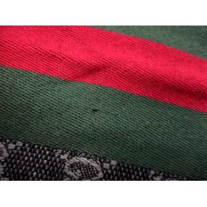 Gucci GGパターン マフラー 黒 赤 緑 Gucci GGパターン マフラー 黒 赤 緑
