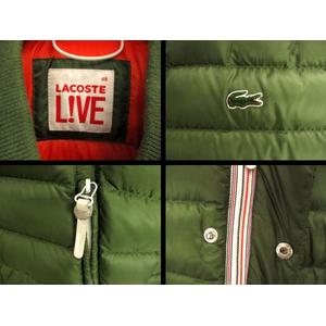 ラコステ LACOSTE L!VE ライブ ダウンジャケット ブルゾン 軽量 ジップ 