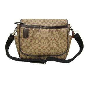 【美品】 コーチ ショルダーバッグ マザーズバッグ シグネチャー F18373 コーチ COACH F18373 ショルダー バッグ PVC 斜め掛け マザーズ