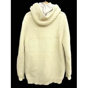 バーク Bark ダッフルコート 圧縮 ニット 長袖 アウター 無地 M 白