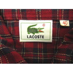 ⭐︎廃盤未使用品⭐︎ラコステの新品タグ付き起毛チェックシャツ gb1373-21_1.jpg