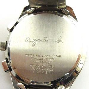 agnes b.　アニエスベー腕時計　V175-0AW0　ソーラー　クロノグラフ agnes b. アニエスベー クロノグラフ ソーラー腕時計V175-0AA0