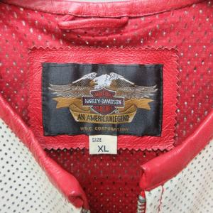 値下げ中！HARLEY-DAVIDSON レザージャケット M 赤　ハーレー ハーレーダビッドソン HARLEY DAVIDSON パンチングレザー