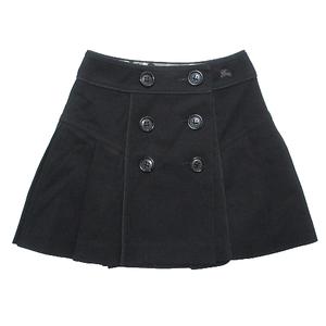 美品】バーバリーブルーレーベル 黒ミニスカート