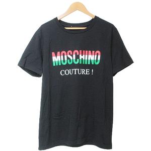 モスキーノ MOSCHINO COUTURE! 美品 ロゴ 半袖 Tシャツ カットソー 