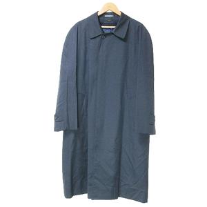 sanyo ネイビー トレンチコート 美品 SANYO COAT ロング丈 ウール  