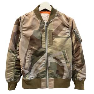 サカイ sacai 美品 x KAWS カウズ MA-1 ボンバージャケット 21-00071K 