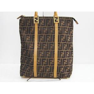 FENDI トートバッグ フェンディ ズッカ柄 キャンバス ハンドバッグ