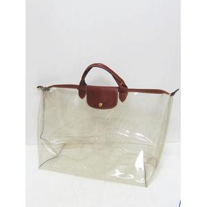 ロンシャン LONGCHAMP クリア 透明 ボストンバッグ 旅行鞄