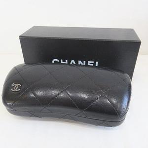 シャネル CHANEL サングラスケース マトラッセ メガネケース 黒系 