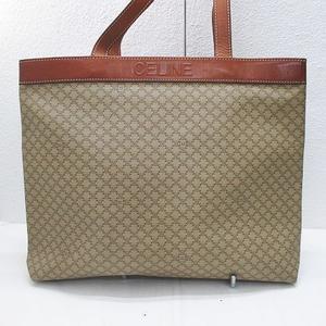 CELINE セリーヌ マカダム柄 トートバッグ ベージュ系 セリーヌ CELINE トートバッグ マカダム柄 ロゴ ベージュ イタリア製
