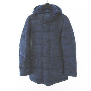 【LANVIN en blue】紺色キルティング ダウンジャケット LANVIN en Bleu 迷彩柄 ダウンジャケット ダウンコート - メルカリ