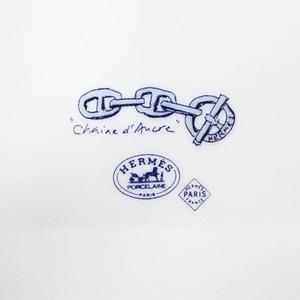 エルメス HERMES シェーヌダンクル スクエアプレート チェーン柄 ロゴ