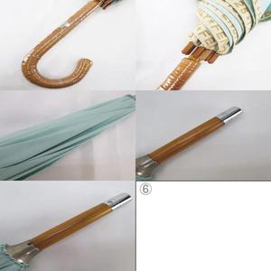 フェンディ FENDI かさ 長傘 レイングッズ ロゴ文字 ミントグリーン系