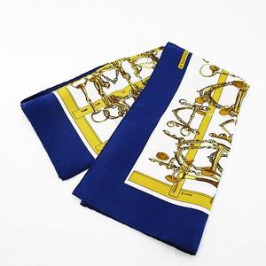 エルメス HERMES 絹 シルク カレ90 MORS & FILETS 馬具とビット