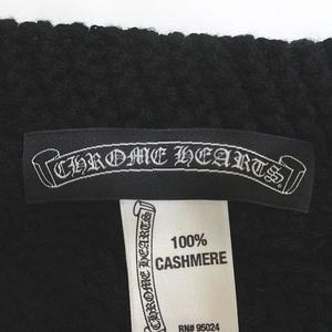 クロムハーツ CHROME HEARTS マフラー ストール ニット カシミヤ 黒系