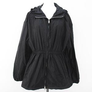 プラダ PRADA ジャケット フード ウィンドブレーカー 44 ブラック 黒系
