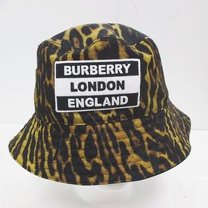 【値下げ】BURBERRY　レオパード柄　バケットハット　リバーシブル バーバリー ロンドン BURBERRY LONDON リバーシブル レオパード