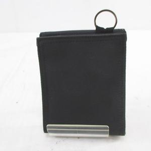 未使用級 PORTER ポーター ブラック 二つ折り財布 吉田カバン PORTER ポーター カプセル ウォレット 555-06440 吉田カバン 二