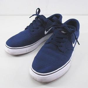 ナイキ エスビー Nike Sb Clutch 7295 412 ローカットスニーカー シューズ 24 ネイビー 紺 キャンバス地 レディース 077 ベクトルパーク