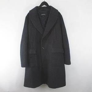 エンポリオアルマーニ　メンズコート黒 チェスターコート ロング丈 ITL50 EMPORIO ARMANI（エンポリオアルマーニ）チェスターコート 紺