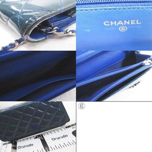 シャネル CHANEL エナメルチェーンウォレット ポシェット ショルダー  