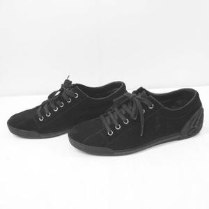 グッチ GUCCI スニーカー ローカット 37.5 ブラック 黒系 スエード 
