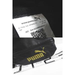 プーマ PUMA バックパック リュック ゴールドロゴ ブラック 黒系 