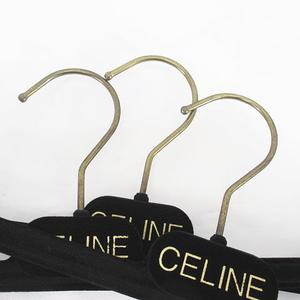 【専用】※Kyoro38様※　セリーヌ　ハンガー　３本セット セリーヌ CELINE ハンガー1本 パンツハンガー3本セット ブラック 黒