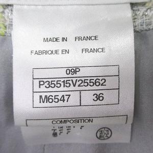 シャネル CHANEL P35515V25562 膝丈 ツイード タイトスカート 36 灰系  