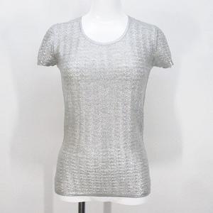 シャネル CHANEL P35745K029089 半袖 ラメニット カットソー 34