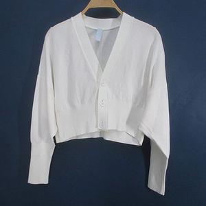 シーエフシーエル CFCL CF006KE158 CUPRO GARTER CROPPED CARDIGAN