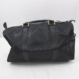 ダンヒル ボストンバッグ オールレザー ブラック ゴールド金具 大容量 ダンヒル ボストンバッグ オールレザー ブラック ゴールド金具