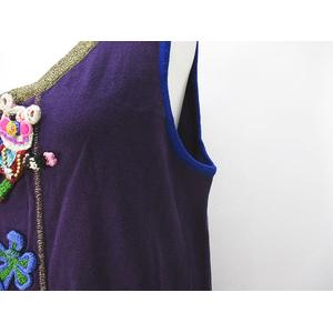 美品アルベロベロ/ノースリーブ チュニックニットぶたさん 花 アルベロベロ ALBEROBELLO olleborebla ノースリーブ チュニック