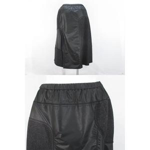 【美品】E-clat エイココンドウ フレアスカート ブラック エイココンドウ E-clat フレアスカート パッチワーク風 ブラック