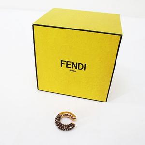 フェンディ FENDI ウープス イヤーカフ ゴールド系 ラインストーン  
