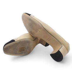 CHANEL シャネル パンプス 36 ベージュ　レザー　23.0cm前後 CHANEL シャネル パンプス 36.5 ベージュ レザー 23.5cm前後