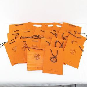 エルメス HERMES 19枚セット 紙袋 ショッパー ショップ袋 純正 付属品 ロゴ サイズ違い オレンジ系 その他