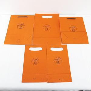 エルメス HERMES 19枚セット 紙袋 ショッパー ショップ袋 純正 付属品 ロゴ サイズ違い オレンジ系 その他