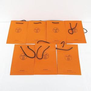 エルメス HERMES 19枚セット 紙袋 ショッパー ショップ袋 純正 付属品 ロゴ サイズ違い オレンジ系 その他