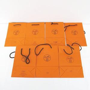 エルメス HERMES 19枚セット 紙袋 ショッパー ショップ袋 純正 付属品 ロゴ サイズ違い オレンジ系 その他