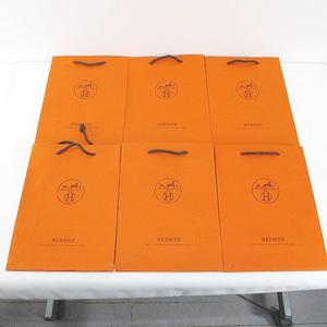 エルメス HERMES 12枚セット 紙袋 ショッパー ショップ袋 純正 付属品 ロゴ オレンジ系 その他