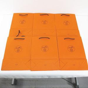 エルメス HERMES 12枚セット 紙袋 ショッパー ショップ袋 純正 付属品 ロゴ オレンジ系 その他