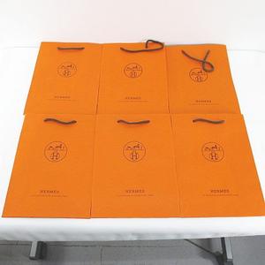 エルメス HERMES 12枚セット 紙袋 ショッパー ショップ袋 純正 付属品 ロゴ オレンジ系 その他
