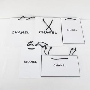 シャネル CHANEL 15枚セット 紙袋 ショッパー ショップ袋 純正 付属品 ロゴ デザイン違い サイズ違い 白系 ホワイト その他